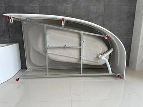 Asymetrický rám vane 170x100 cm, ľavý