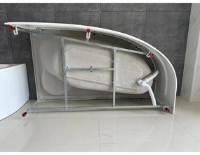 Asymetrický rám vane 170x100 cm, pravý