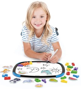 Obojstranná magnetická tabuľa s písmenami - 58 ks magnetov