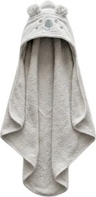 Detská osuška s kapucňou KODA 75x75 cm, sivá