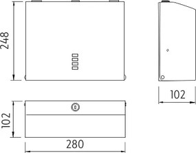 Nimco Zásobník papierových utierok - malý - HPM 27080-S-10
