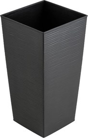PLASTOVÝ KVETINÁČ PORTO RIFLO 57X29,5X29,5 CM ČIERNA