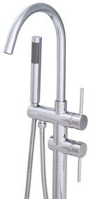 Gamma Roy, voľne stojaca vaňová batéria h-1140, chrómová, GMA-BRYWWS-CH