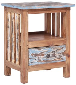 Nočný stolík 41x30x50 cm, recyklovaný masív