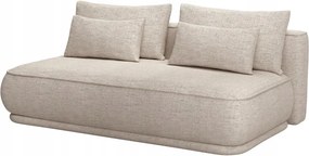 Pohovka trojsedačka Lesanna (svetlobéžová čierna)