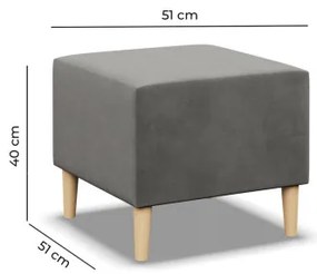 Taburetka BLANK Elegant svetlosivá