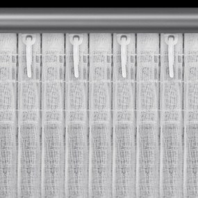 ZÁCLONA NA PÁSKE KIRA3, SADA 2KS 140X270 CM BIELA