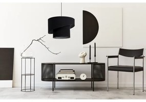 Luster na lanku LORI 1xE27/60W/230V čierna