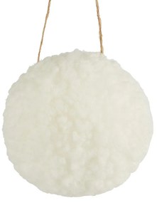 HANG ON Plyšová guľa 8 cm - biela