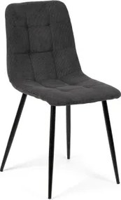 Jídelní stůl NEROSS 180 černá + 4ks jídelní židle ARIA šedá