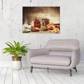 Obraz - Káva a raňajky (70x50 cm)