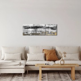 Obraz - Abstrakcia (s hodinami) (90x30 cm)