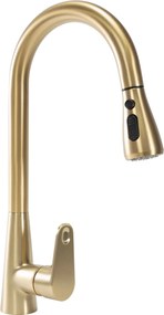 Rea Mild, stojanková kuchynská batéria h-430, zlatá matná, REA-B4803