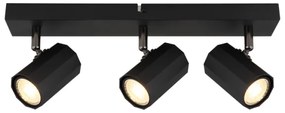 Globo 57918-3B - Bodové svietidlo JAMES 3xGU10/25W/230V čierna