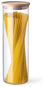 Simax Dóza na potraviny s dreveným vrchnákom 1,8 l