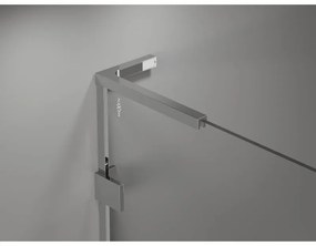 Mexen Lunar-F L, sklápací sprchový kút pravý 95 x 80 cm, 8mm číre sklo, chrómový profil, 836L-095-080-01-00-P