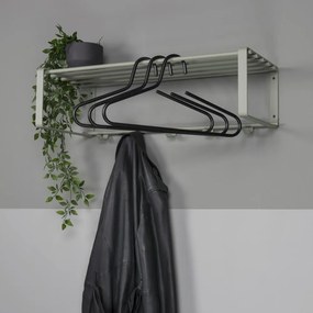 Zeleno-sivý kovový nástenný vešiak s poličkou Rex – Spinder Design