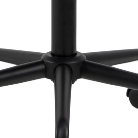 Sivá kancelárska stolička so zamatovým povrchom Actona Brooke