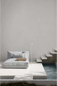 Sivé záhradné ležadlo Blomus Stone, 120 x 190 cm