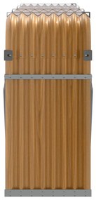 Držiak na polená bledohnedý 234x45x100 cm pozinkovaná oceľ