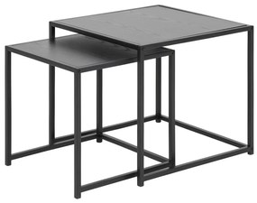 Sada odkladacích stolíkov Akello, tmavý popol