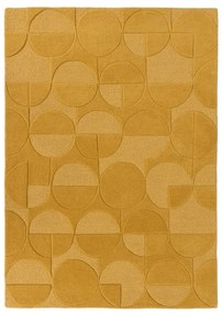 Žltý koberec z vlny Flair Rugs Gigi, 120 × 170 cm