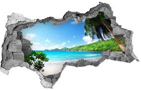 Nálepka fototapeta 3D výhľad Seychelles beach nd-b-61515092