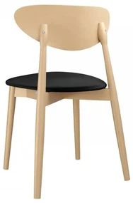 Čalúnená jedálenská stolička KT65/C, Dostupné poťahy: Magic Velvet 2216, Farby: buk