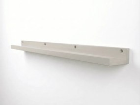 Nástenná polica na obrazy FOTOPLANK 120 cm, krémová