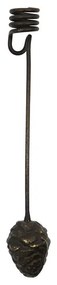 House Doctor Závesný svietnik na stromček Mini cone Antique brown – set 4 ks