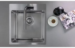 Deante ZPO_010A - Kuchynský drez OLFATO 50,5x45 cm kefovaná oceľ