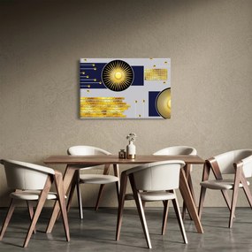 Obraz - Zlaté kruhy (90x60 cm)