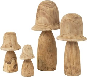 Prírodné drevená dekorácia huba Mushroom L - Ø 32*60 cm