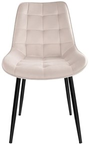 Jedálenská stolička NORMAN zamatová, béžová