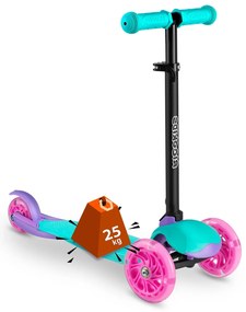 Kolobežka Ricokids Loco - tyrkysovo ružová