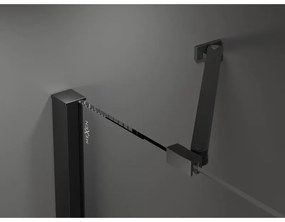 Mexen Velar Duo, posuvné dvere do otvoru 150x200 cm, 8mm číre sklo, čierna matná, 871-150-000-02-70