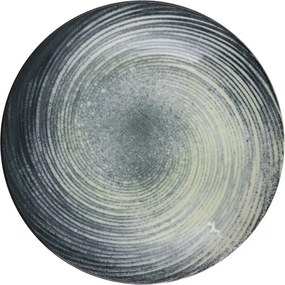Porcelánová jedálenská súprava 24 ks Sat čierna/zelená