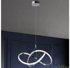 ONLI - LED Luster na lanku LOOP LED/40W/230V 4000K lesklý chróm