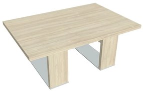 Konferenčný stolík Verno+ S 120 x 80 cm, agát / červená