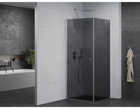 Mexen Pretoria sprchovací kút 90x90cm, 6mm sklo, chrómový profil-šedé sklo, 852-090-090-01-40