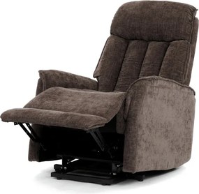 Polohovacie kreslo hnedé, elektrické TV-H9727 BR2