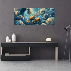 Obraz - Zlaté rybky (120x50 cm)