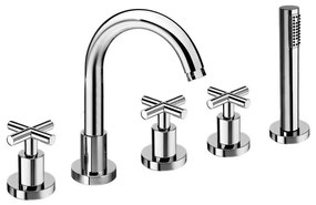 Sapho - Vaňová batéria 5-otvorová AXIA lesklý chróm