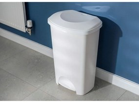 Čierny pedálový plastový odpadkový kôš 50 l – Addis
