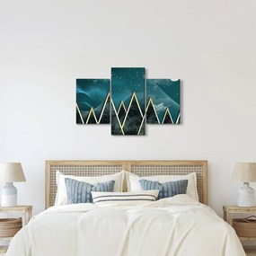 Obraz - Spln nad zlatými horami (90x60 cm)
