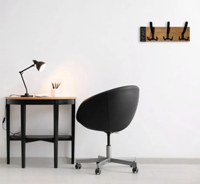 Minimalistický nástenný vešiak Modern Oak 40 cm