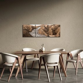 Obraz - Rumunský vulkán (s hodinami) (90x30 cm)