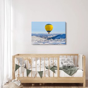 Obraz - Let nad zimnou krajinou (90x60 cm)