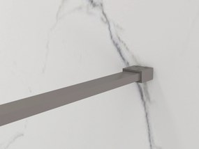 Erga Paris, sprchová zástena Walk-In 80x200 cm, 8mm číre sklo, grafitový profil, ERG-V02-PARIS-080x200-CL-GG
