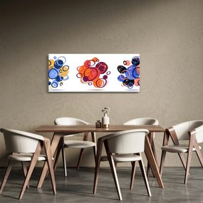 Obraz farebných kruhov (120x50 cm)